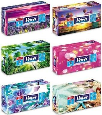 Image du produit Velvet Tissus hygiéniques en velours, 90 pièces
