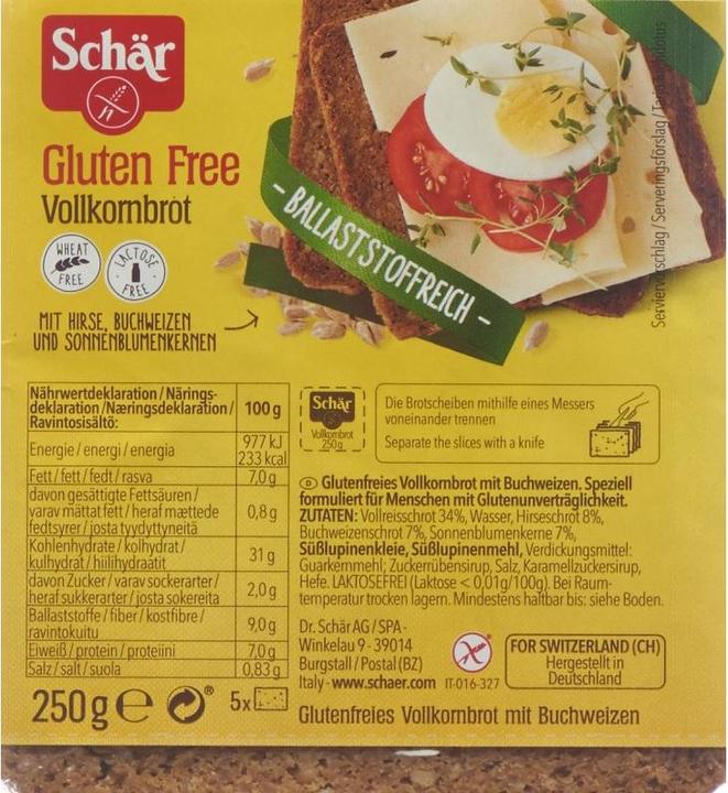 Produktbild Schär Vollkornbrot (250 g)