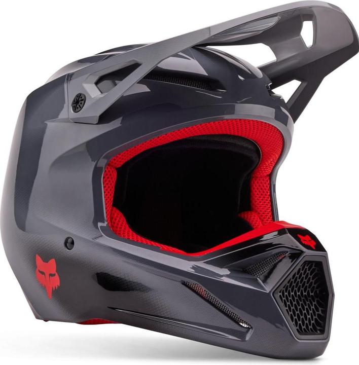 Fox Helmet 24 V1 Interfere Gry/Rd (53 - 54 cm, XS)