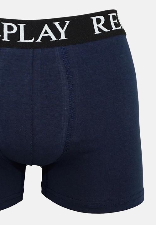 Produktbild Replay Trunk BOXER Style 01/C Basic Cuff Logo im 3er Pack (L, 3er Pack)