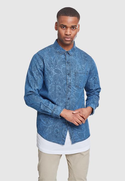 Immagine prodotto Urban Classics Camicia di jeans stampata Paisley (S)
