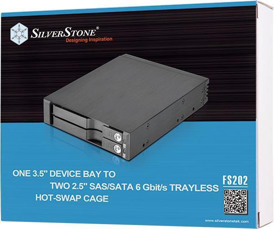 Actual product image Silverstone FS202 - Enclosure for storage drives - 2.5" (6.4 cm)