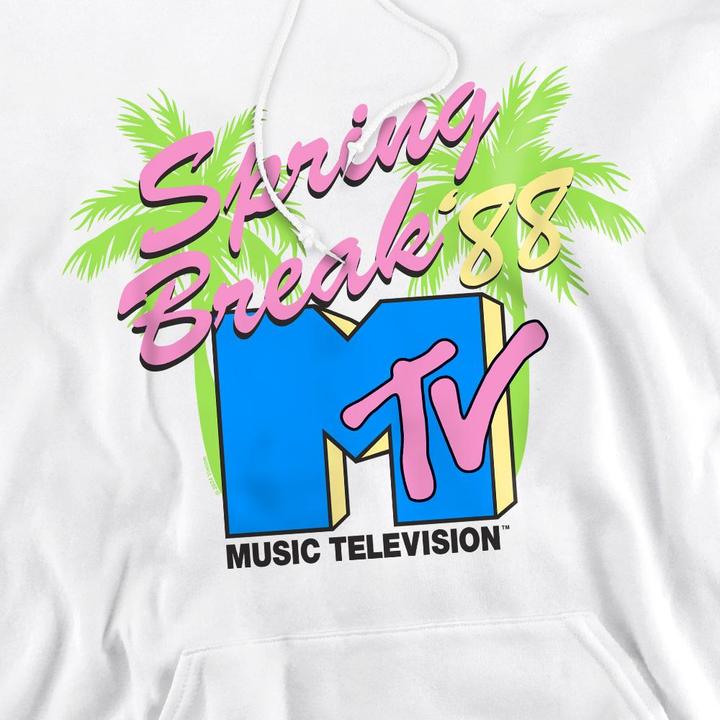 Immagine prodotto MTV Spring Break Felpa con Cappuccio Palme al Neon Uomo (L)