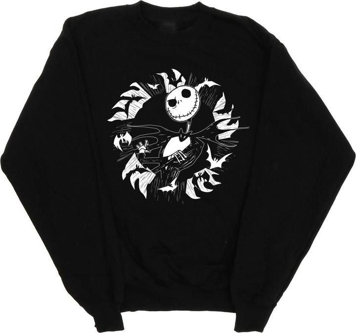 Disney Nightmare Before Christmas Jack Bat Circle Sweatshirt (XL)