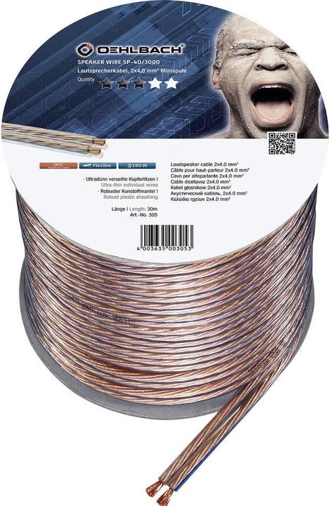 Produktbild Oehlbach Speaker Wire SP40 3000 (30 m, 4 mm²)
