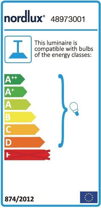 Energy Label Nordlux Pendant light Alton 35 (E27)