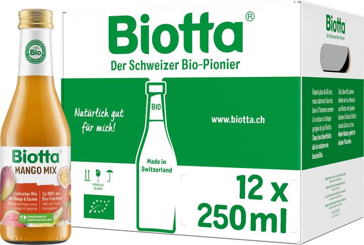 Actual product image Biotta Mango Mix Organic (12 x 25 cl)