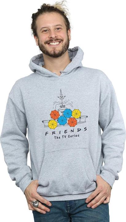 Immagine prodotto Friends Fountain And Umbrellas Felpa con Cappuccio Uomo (3XL)
