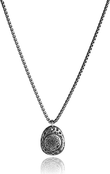 Leyda Halskette Herren Plaquette (Edelstahl, 50 cm)