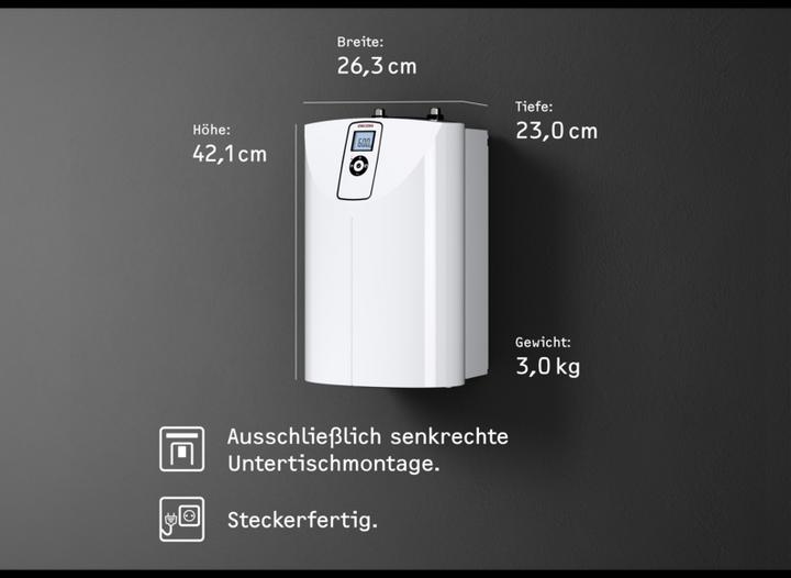 Produktbild Stiebel Eltron druckloser Kleinspeicher SNE 5 t ECO + WSN 10 mit Stecker, LCD, ECO-Funktionen, gradgenau