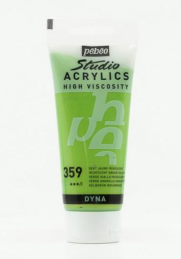 Image du produit Pebeo Acrylique Fine Studio Acrylics (Vert jaune Irisant, 100 ml)