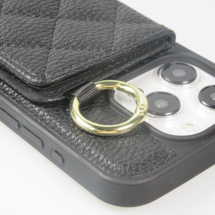 Actual product image PhoneLook Hülle Gepolstertes Leder mit Spiegel und Kartenfach grosse abnehmbare Riemen (Apple iPhone 15 Pro)