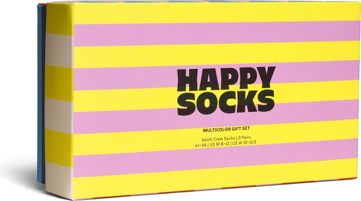 Actual product image Happy Socks Strümpfe CHECKS AND STRIPES Socken 3er Pack (pack of 3, 41 - 46)