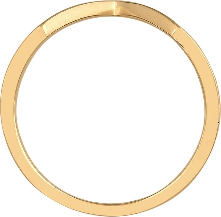 Produktbild Elli PREMIUM Ring V-Form Basic 925 Silber rhodiniert (66, 925 Silber)