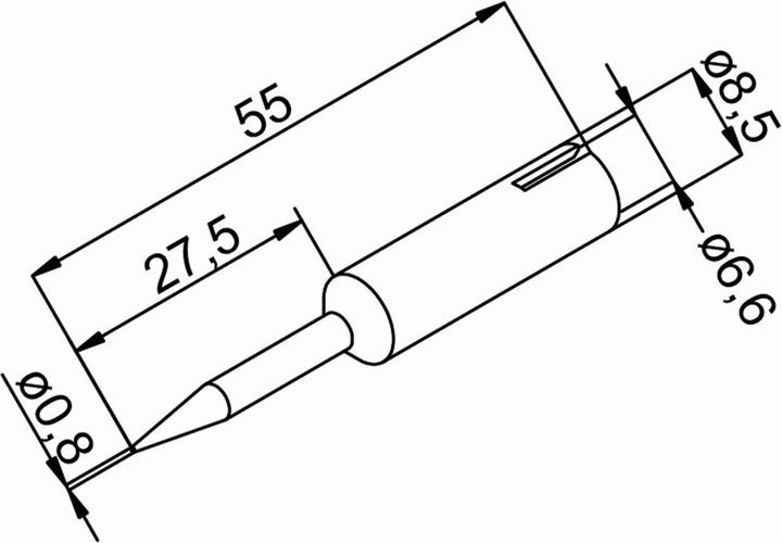 Actual product image Kurtz Ersa SPADE TIP 0.8MM (Soldering tip)