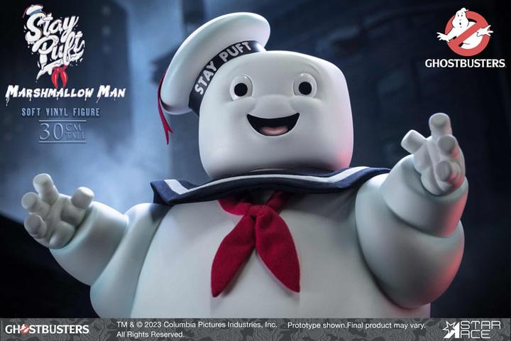 Actual product image Star Ace Toys Ghostbusters Soft Vinyl Statue Stay Puft Marshmallow Man Deluxe Version 30 cm