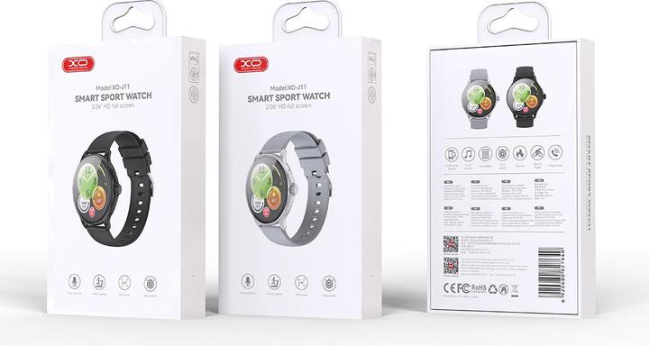 Produktbild xO Smartwatch J11 Amoled silber
