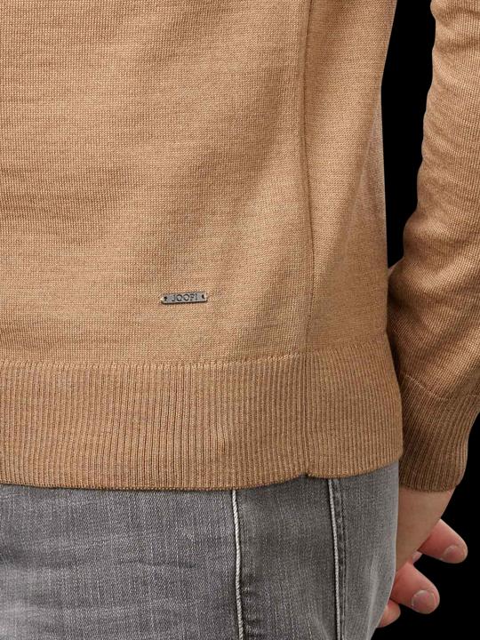Produktbild Joop! Knit Davide Pullover Stand Up Collar Dark Beige (M)