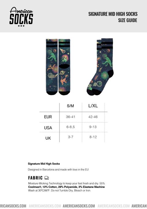 Nutritional values and ingredients American Socks Skater Socks Giftbox (36 - 41)