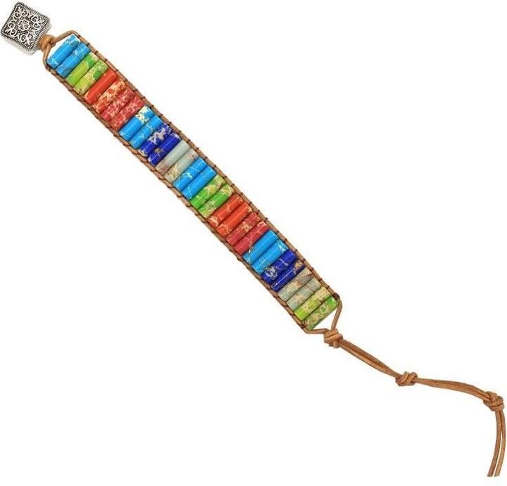 Saraswati Armband "Farbentraum" Edelstein verstellbar