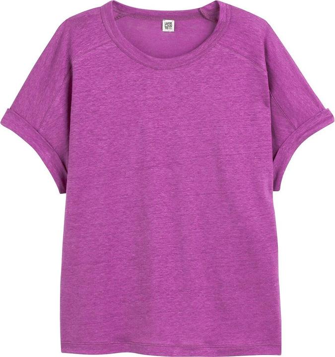 La Redoute Collections T-Shirt aus Leinen mit Rundhalsausschnitt (M)