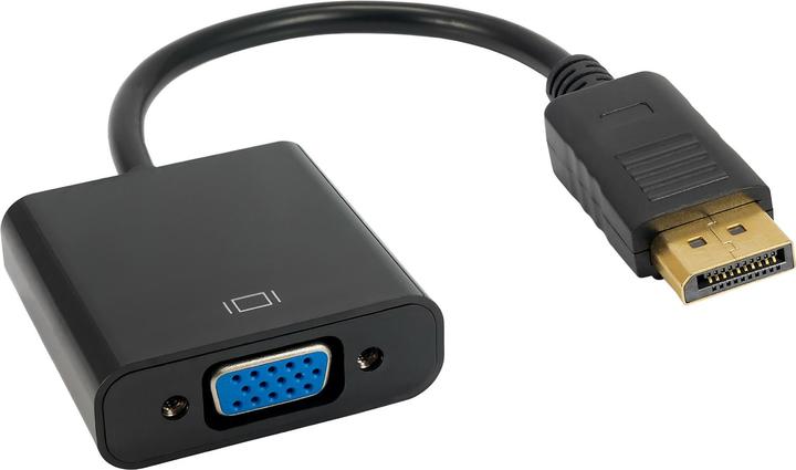 Actual product image Akyga AK-AD-36, 0.15 m, VGA (D-Sub), DisplayPort, Female, Male, Straight (VGA, 27.50 cm)