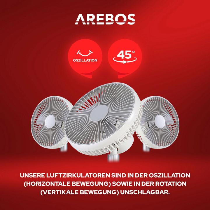 Produktbild Arebos USB Tischventilator (55 dB)