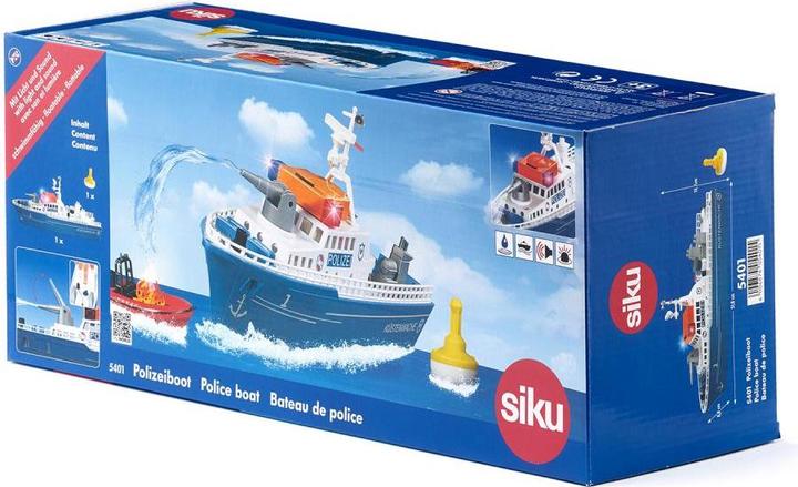 Actual product image Siku SW Police boat