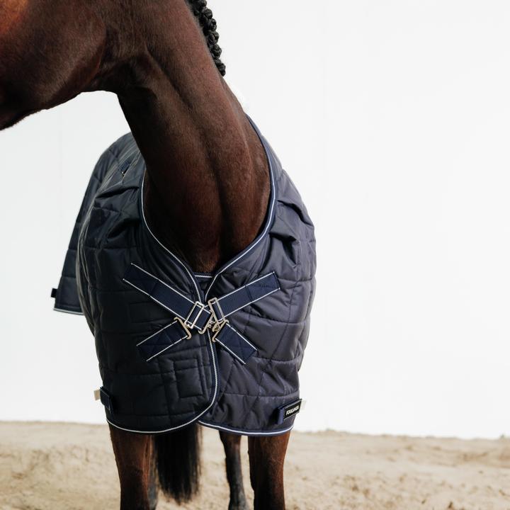 Image du produit Fouganza Couverture d'écurie COMBO 200 cheval/poney bleu marine (165 cm)