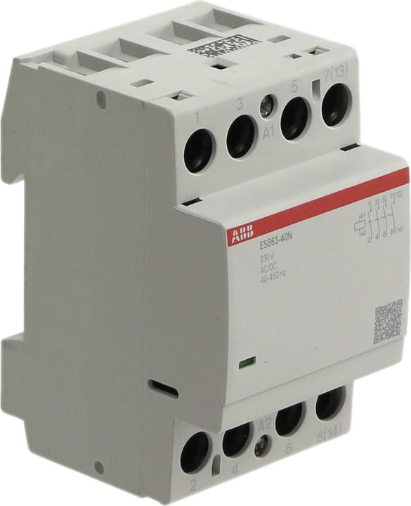 Image du produit ABB ESB63-40N-06 Contacteur d'installation 4S/0Ö, 230 V AC/DC