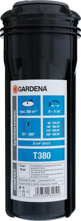 Immagine prodotto Gardena Irrigatore pop-up a turbina T380 (Irrigatori a scomparsa)
