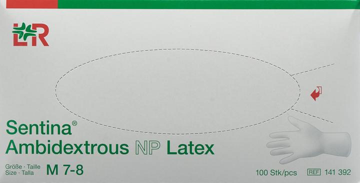Produktbild Lohmann & Rauscher Handschuhe M Latex (M)