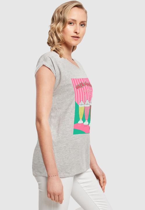 Actual product image Mister Tee MisterTee Ladies Milkshake Tee - Extended Shoulder Tee - 178079 (L)