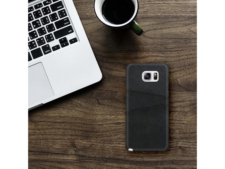 Image du produit Screenguard Samsung Galaxy S6 Edge CardCaddy Backcase en cuir avec porte-cartes (Samsung Galaxy S6 Edge)