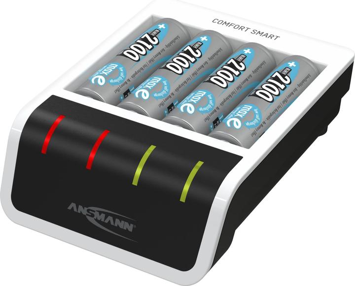 Ansmann Comfort (4 pcs., AA, 800 mAh, Battery + charger)