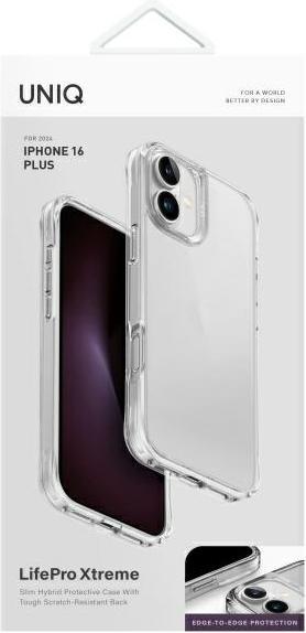 Actual product image Uniq etui LifePro Xtreme iPhone 16 Plus 6.7" przezroczysty/clear (Apple iPhone 16 Plus)