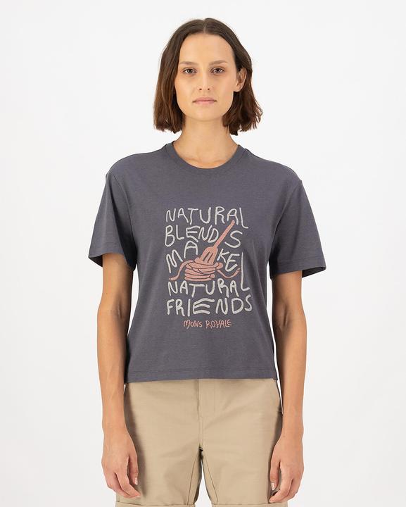 Actual product image Mons Royale Yonder Merino Organic Cotton T-Shirt (L)