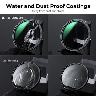 Produktbild K&F Concept Grauer einstellbarer Magnetfilter Nano-X MRC Fader ND2-32 - 77 mm (77 mm, ND- / Graufilter)