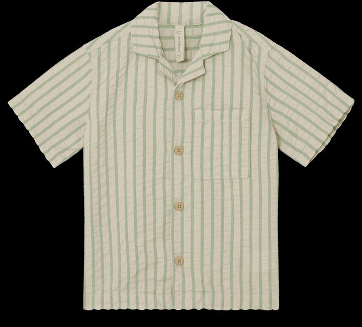 Immagine prodotto Garbo & Friends Camicia seersucker a maniche corte Stripe Emerald (122, 128)