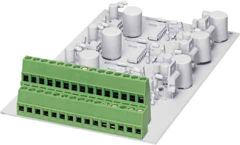 Actual product image Phoenix Contact 3 way std 2 stack terminal,5.08mm pitch