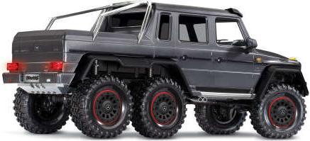 Actual product image Traxxas CRAWLER TRX-6 1:10 6WD EP RTR MERCEDES G63 AMG 6x6 - SILVER WITHOUT charger and WITHOUT battery (RTR Ready-to-Run)