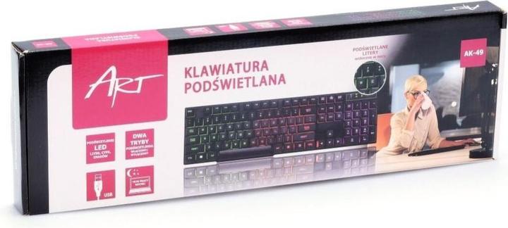 Image du produit Art Clavier rétroéclairé KLART AK-49 AK-49 USB (ING. Int., Filaire)