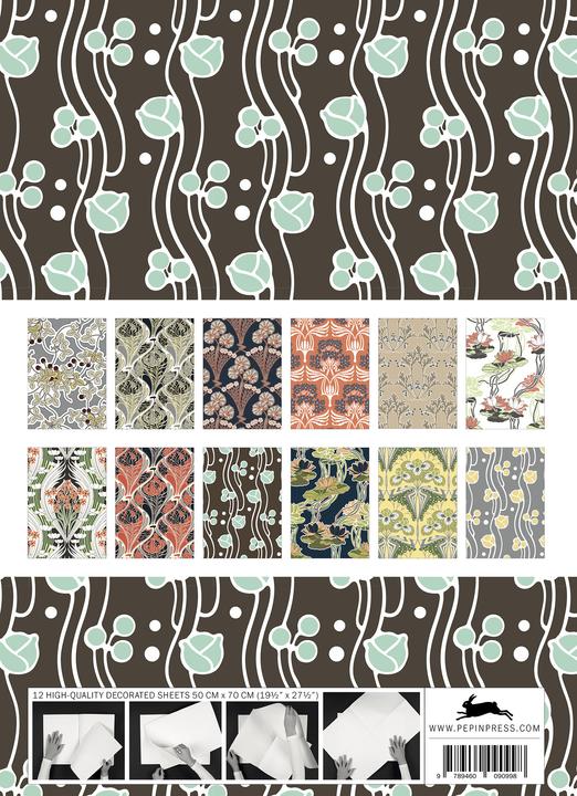 Actual product image Art Nouveau (Wrapping paper, 12 x)