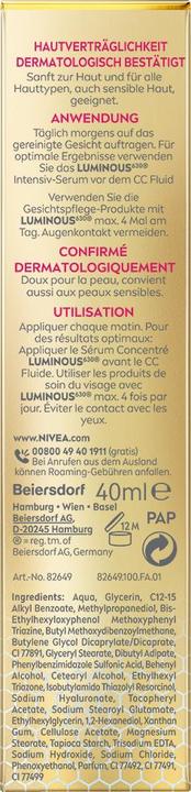 Produktbild NIVEA Cellular Luminous630 3-in-1 CC Fluid Light LSF30 (Hell)