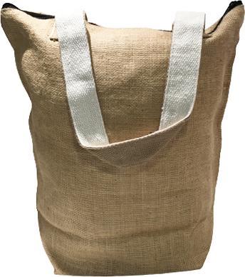 Actual product image Bekos Large Jute Shopper "My Bag" orange