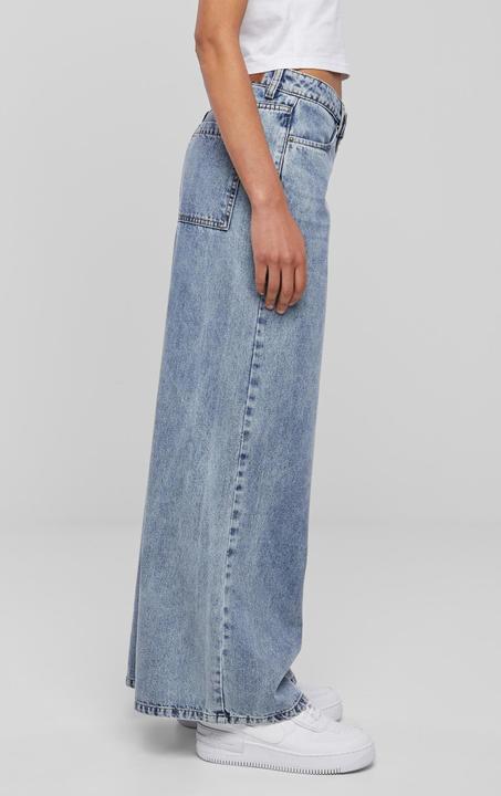 Produktbild Urban Classics Ladies Mid Waist Wide Denim (28)