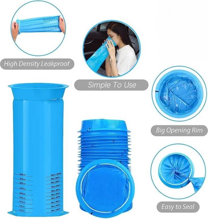 Actual product image ASMI Disposable barf bags (10 x, 1 l)