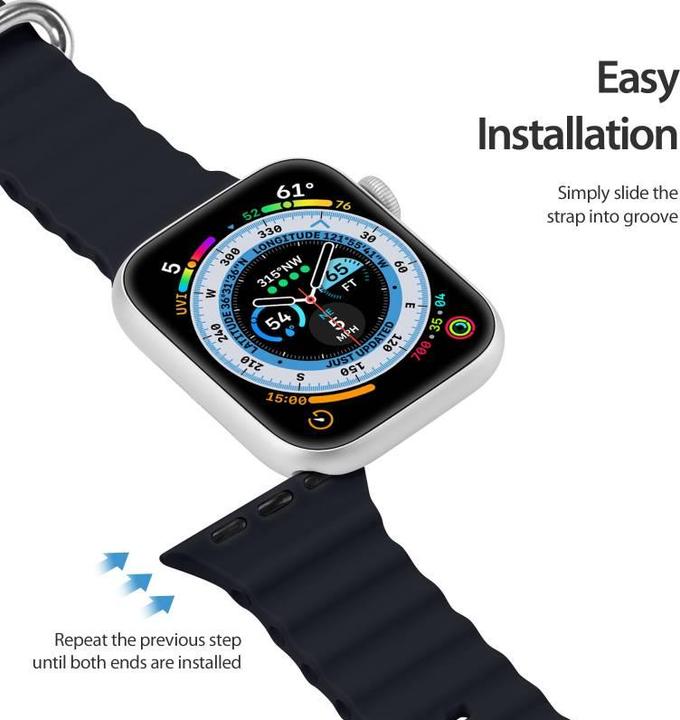 Produktbild Dux Ducis Strap Watch Strap 8 / 7 / 6 / 5 / 4 / 3 / 2 / SE (45 / 44 / 42mm) Silicone Band Bracelet G (44 mm, 45 mm, 42 mm, Silikon (liquid))
