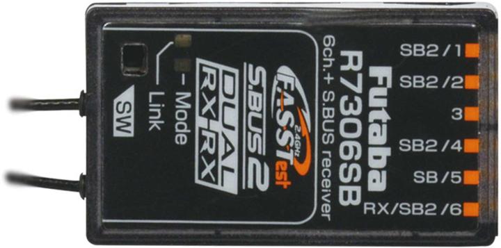 Actual product image Futaba R7306SB FASSTest 2.4GHz 6ch receiver