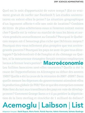 Image du produit Macroéconomie Livre + eText + MonLabXL (Français, David Laibson, Daron Acemoglu, John A. List, David Dupuis, Salmata Ouedrago, Valérie Vierstraete, 2016)
